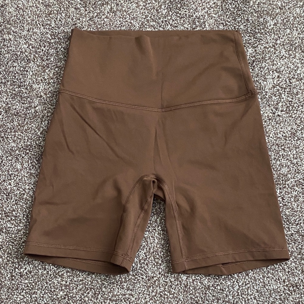Free Spirit Outlet Seamless Mini Biker Shorts Brown 6”
